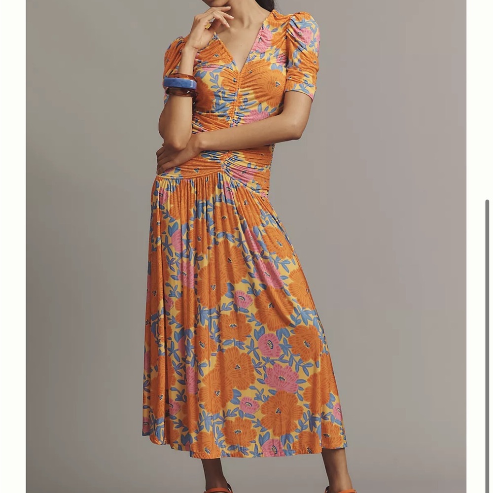 Anthropologie farm rio floral Dress